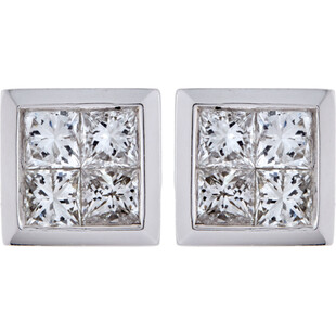 Kolczyki z białego złota