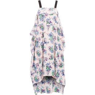 Jedwabna sukienka w kwiaty