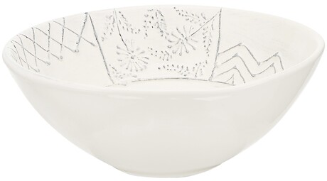 Biała miska z wzorem