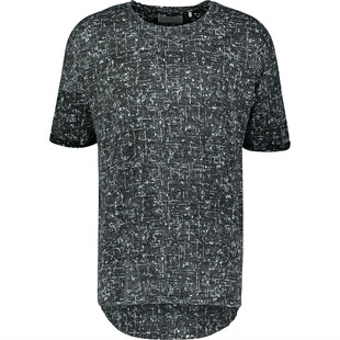 Wzorzysty szary T-Shirt