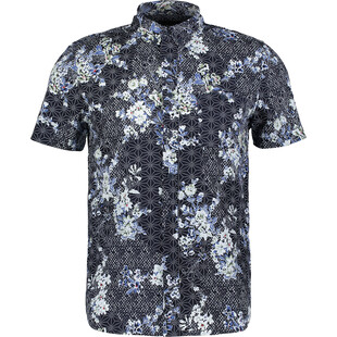 Wzorzysta koszula z krótkim rękawem