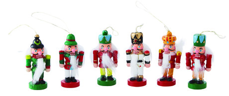 Zestaw drewnianych figurek