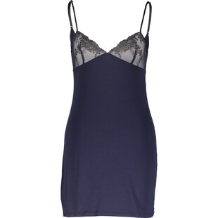 Granatowa sukienka z koronkowymi elementami